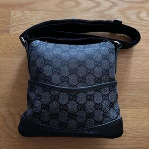 GUCCI canvas crossbody - black